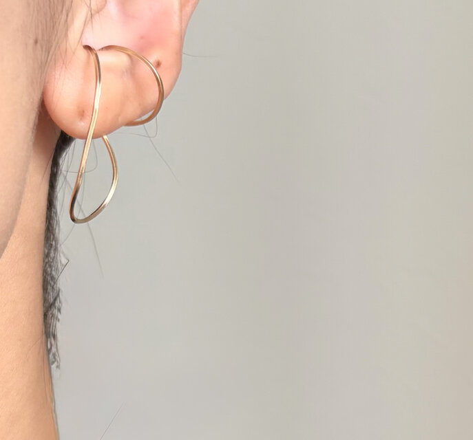 14kgf  Flame イヤーカフ 2連　（左耳用）