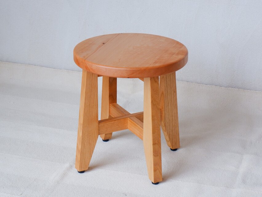 丸座のスツール【short：33㎝】