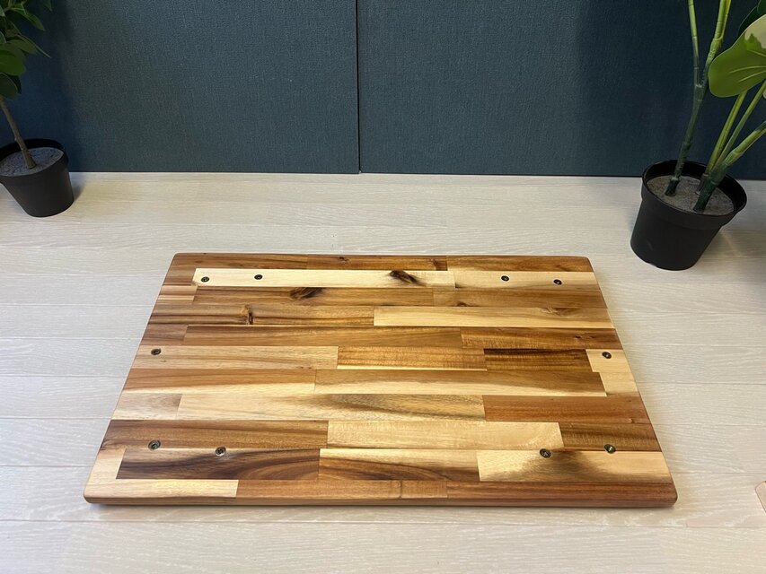 送料無料】 テーブル 長方形65cm 45cm アカシア アイアン製ボルト連結