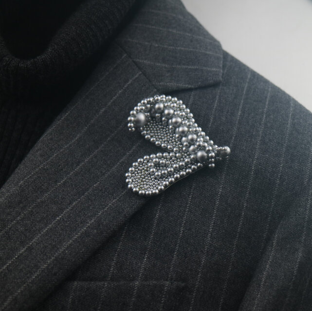 スタイリッシュブローチ【マグネット仕様】