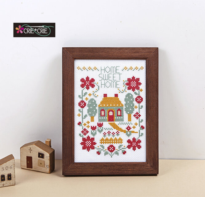 クロスステッチキット♥ミニ額で楽しむ HOME SWEET HOME♥No.730