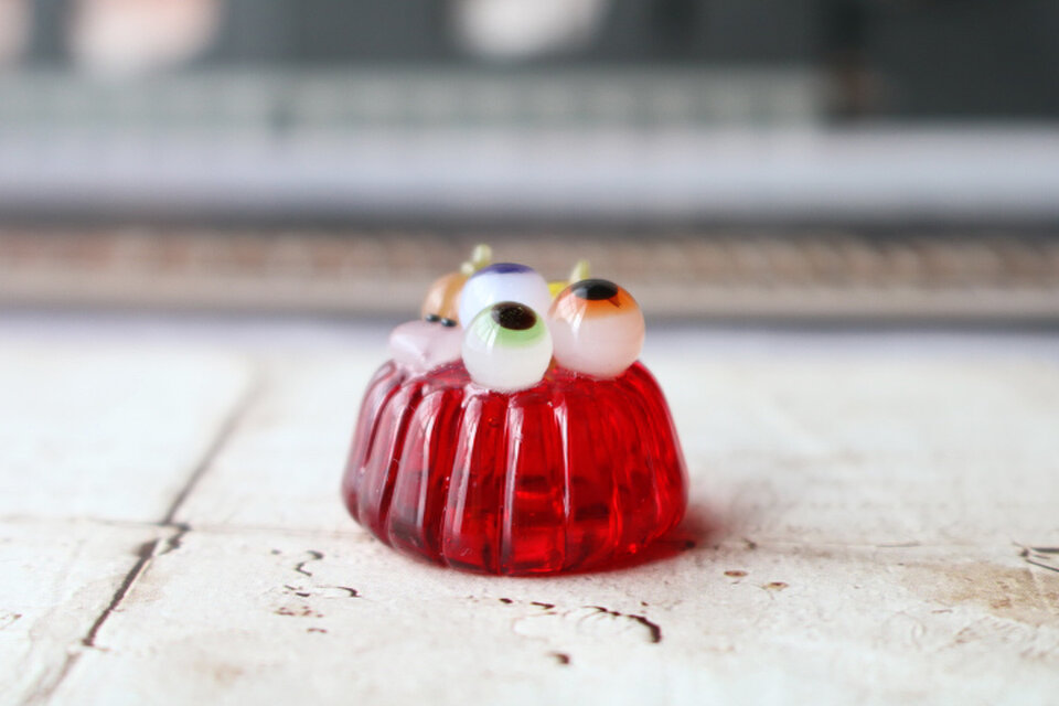 ガラスのミニチュア ハロウィンゼリー ☆ガラスのミニチュア洋菓子店