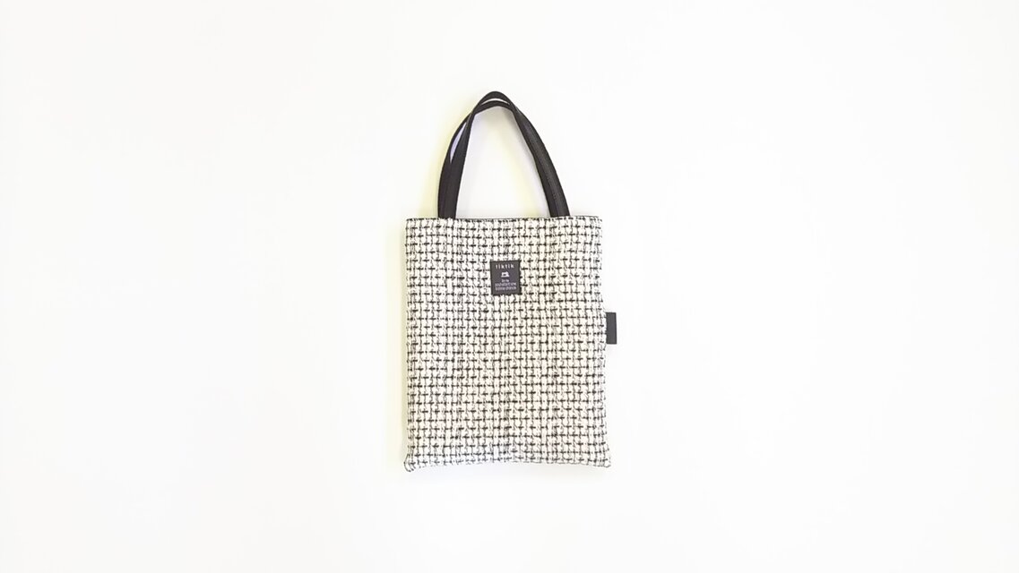 小さな手提げ　⑬　20×25cm　ツイード