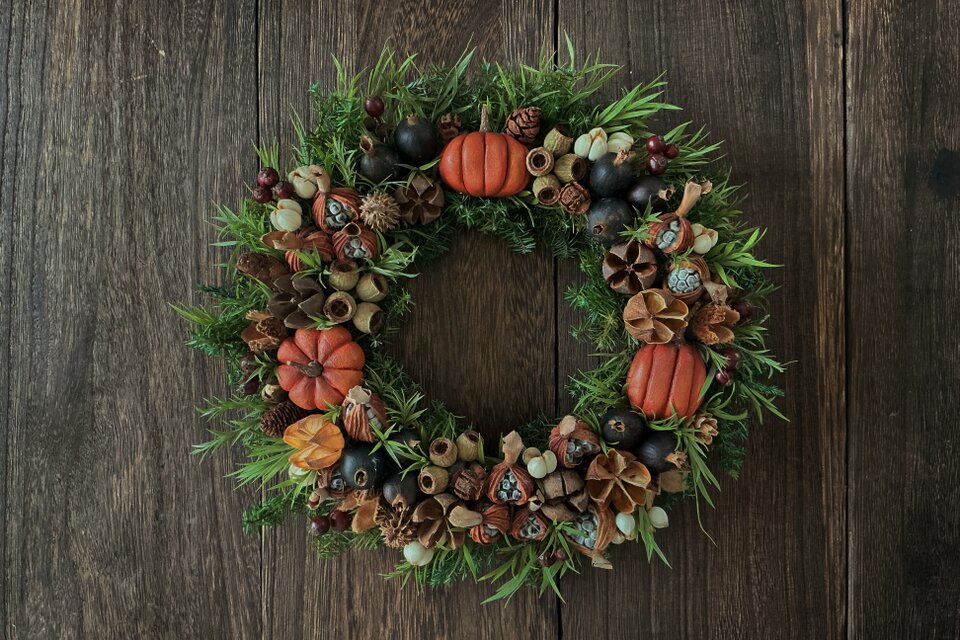 オータムリースD(約20cm)