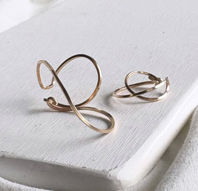 14kgf 　イヤーカフセット　Flame & universe mini