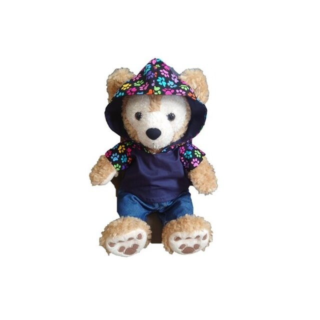 ダッフィー シェリーメイ コスチューム 単品 Ｓサイズ 耳開き パーカー Tシャツ (ネイビー) (FELICE-Ｄ9)