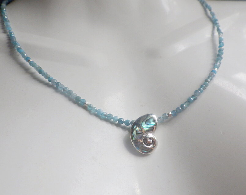 Snail＊Pauashell and Silver 925 シルバー925とパウアシェルの巻貝