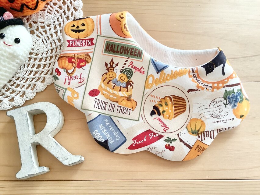 ハロウィン♪オーガニック♪ふわふわやわらかスタイ♪