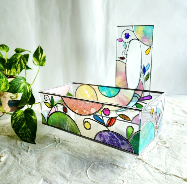 新作『One Earth, One Heart（ひとつの地球 ひとつの心）』ティッシュケース