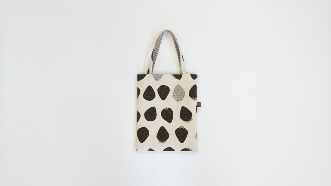 小さな手提げ　⑦　20×25cm　コットンリネンキャンバス