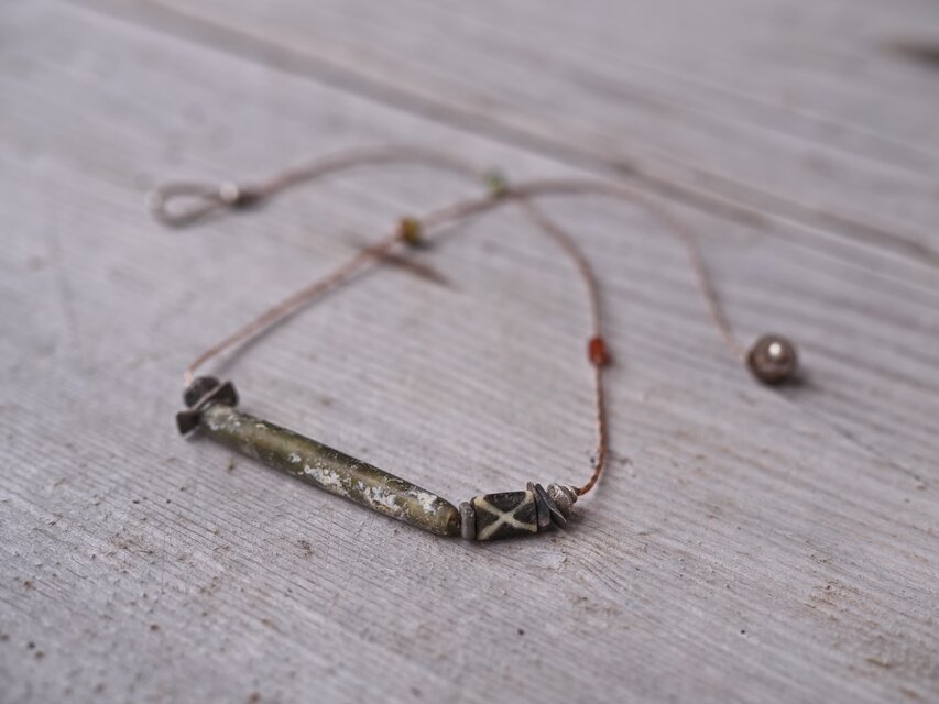 -Pyu beads- code Necklace