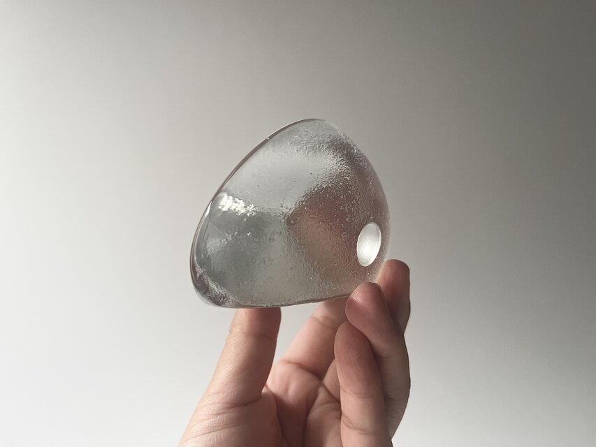 iittala】ヴィンテージ ガラス オブジェ 一粒の真珠・イッタラ ガラス