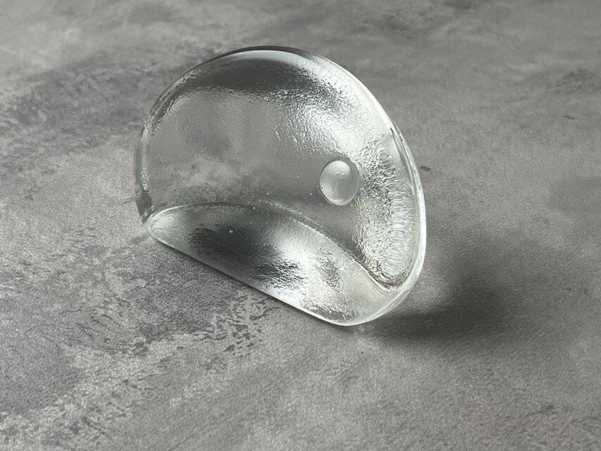 iittala】ヴィンテージ ガラス オブジェ 一粒の真珠・イッタラ ガラス