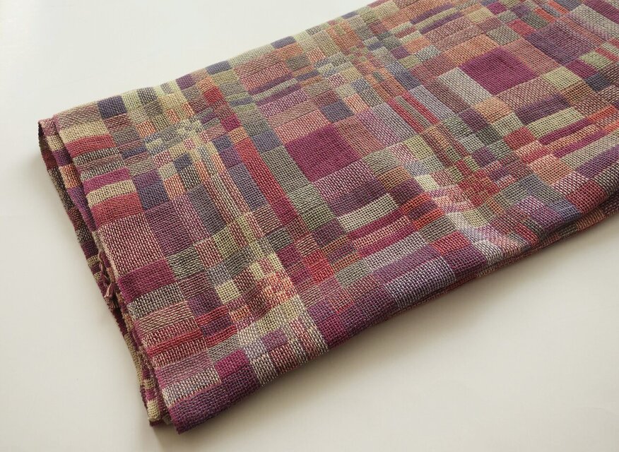 「lさまご依頼品」手織りコットンストール