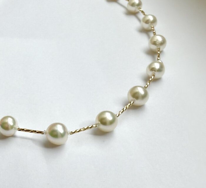 K14 あこや真珠 ネックレス