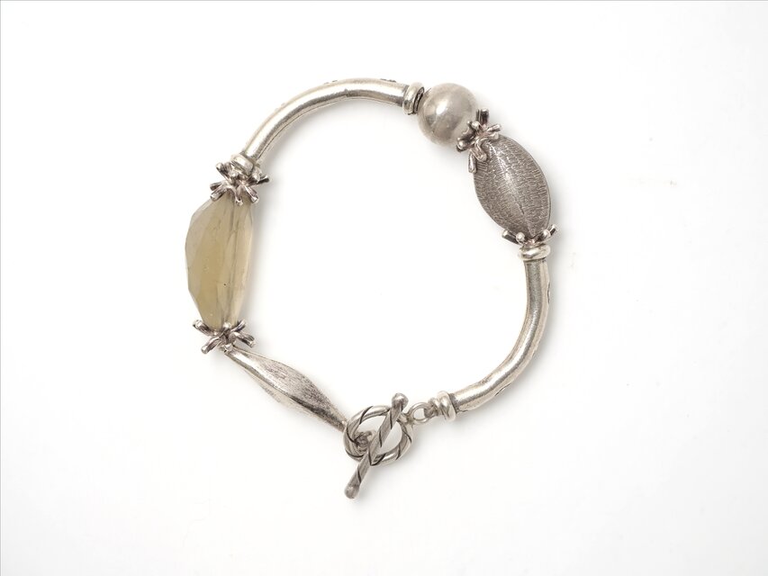 -Lemon quartz & Karensilver- Bracelet