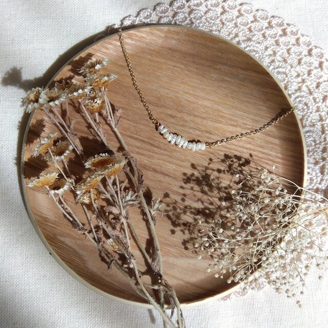 14kgf 12連淡水パールのネックレス