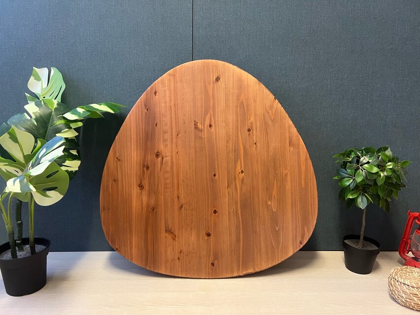 【送料無料】 ローテーブル おにぎり 約70cm 杉 ブラウン 折り畳み 木組脚 送料無料】 ローテーブル おにぎり 約70cm 杉 ブラウン 折り畳み 木組