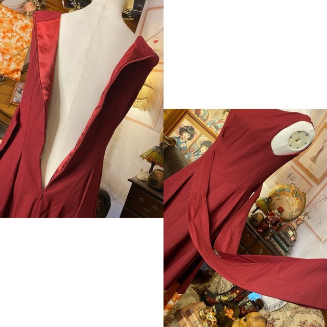 着物 ワンピース パーティー ドレス 和洋折衷 コラージュ リメイク