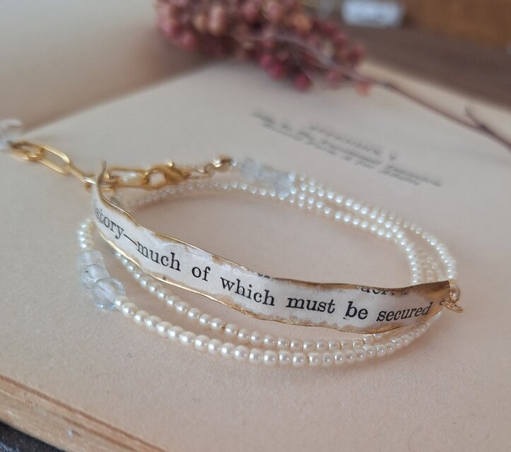 時のKa・ke・ra 　ブレスレット   Fragments of Time Bracelet ― White Topaz