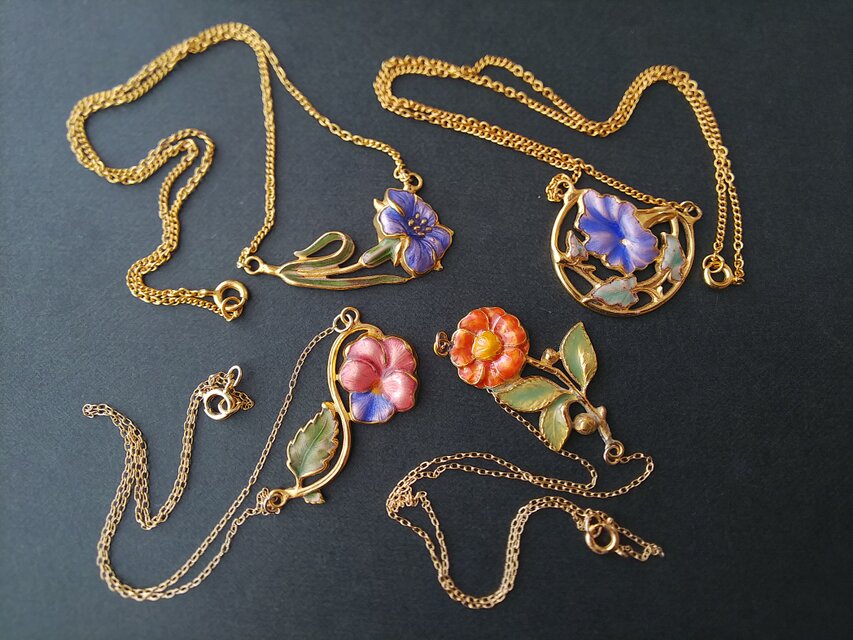 フランスアンティーク ビジューチョーカー スパンコール　装飾 フランスヴィンテージ ビジューチョーカー 【公式通販】