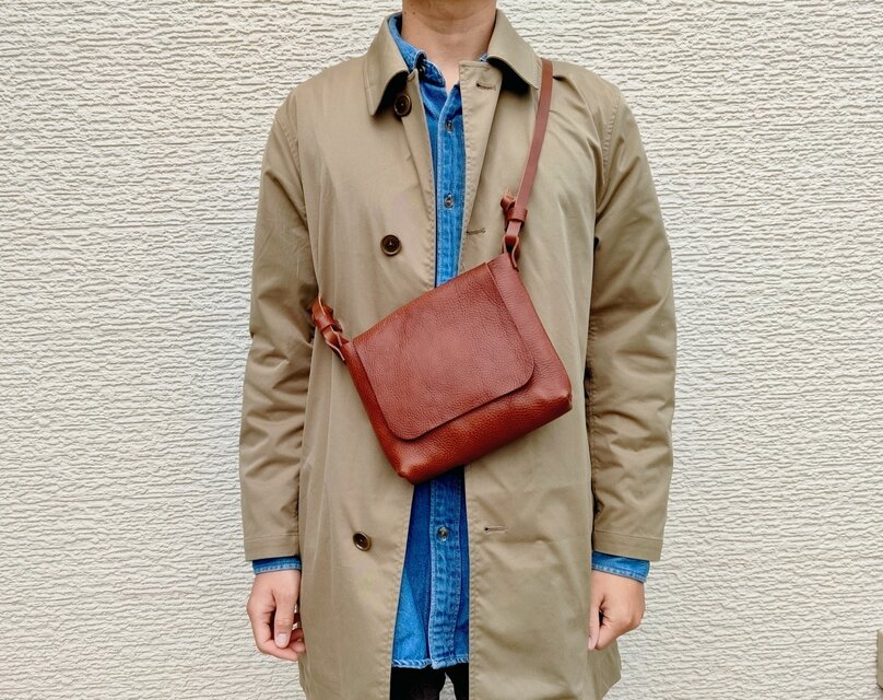 イタリアンレザー】ポストマンのメールバッグ(ショルダーバッグ/メンズ