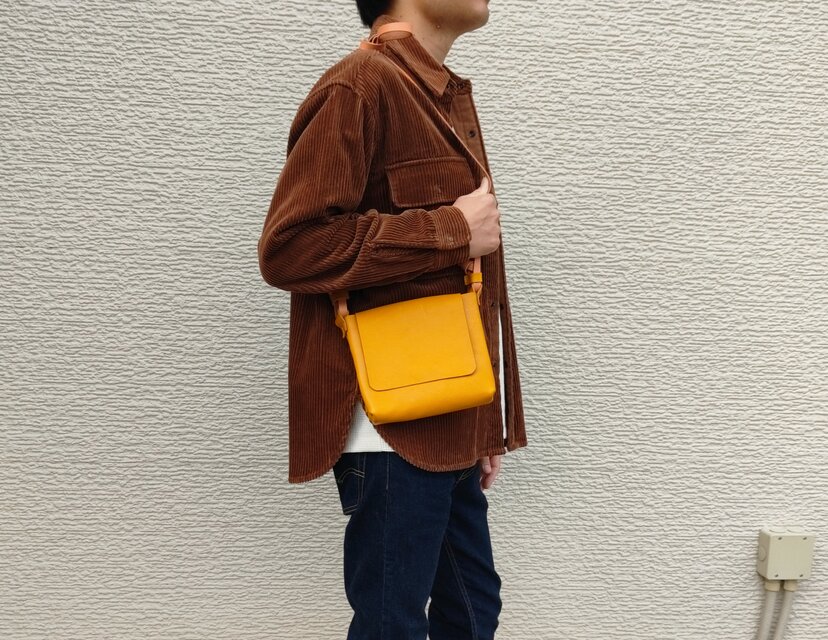 イタリアンレザー】ポストマンのメールバッグ(ショルダーバッグ/ミニ