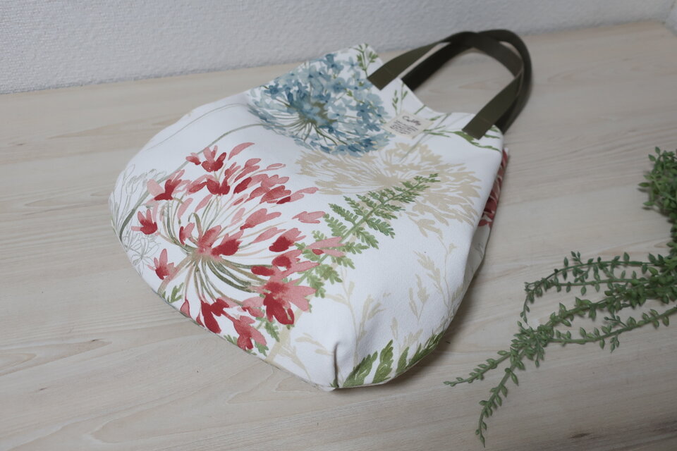 イギリス花柄コットントートバック