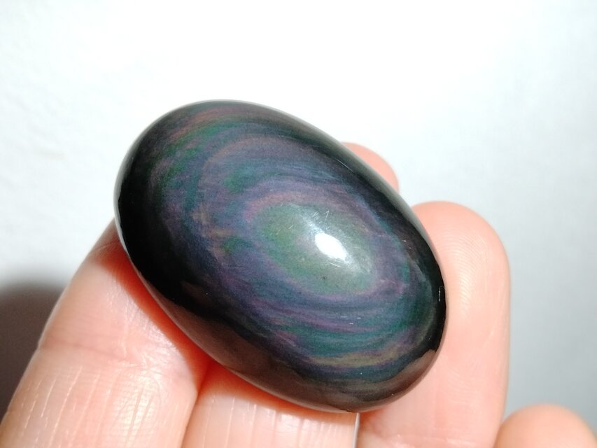 レインボーオブシディアン　34x22mm　ルース