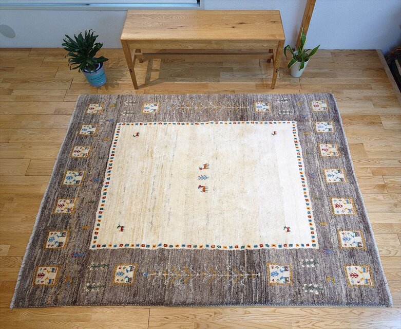 iichi 2/10迄iichi限定目玉】ペルシャ ギャッベ ラグ 195x153cm