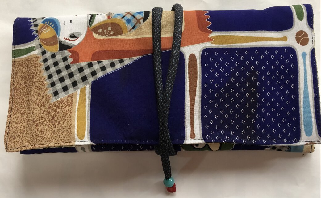 ８４５１　男の子の着物で作った和風財布・ポーチ