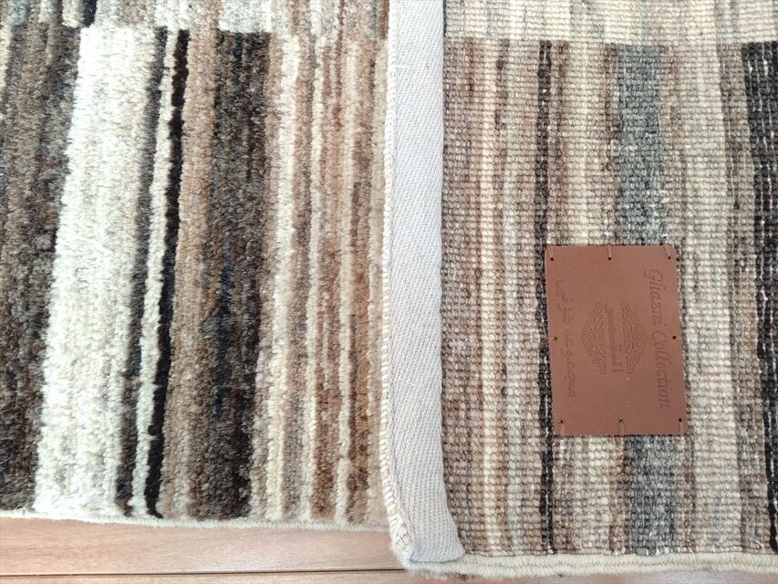 天然無染ラグ　ガゼニラハット　202×61 茶　ベージュ モダン 手織り絨毯 | ガゼニラハット | ギャッベ | M\u0027s_rug_factory