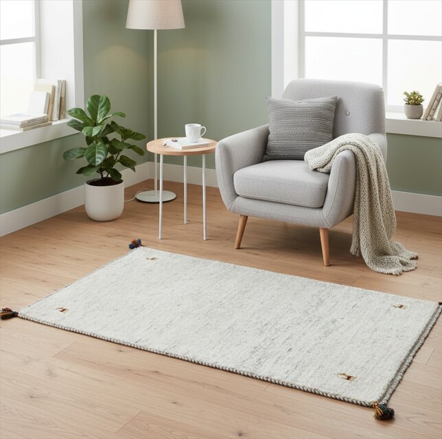 12/14迄iichi限定目玉】ペルシャ ギャッベ　ラグ　120x83㎝　RJ12279