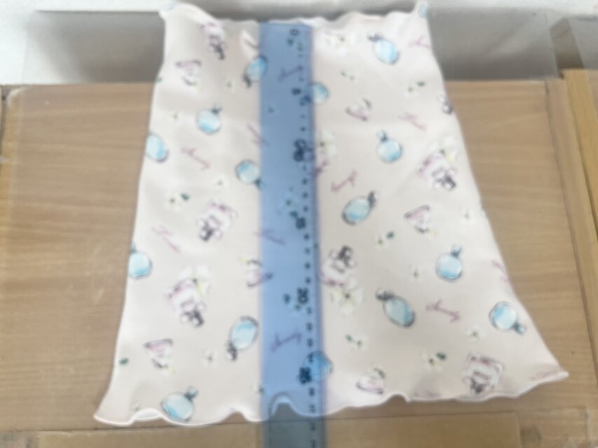 綿100%ピンクフラワー&パヒュームハンドメイドおやすみネック 