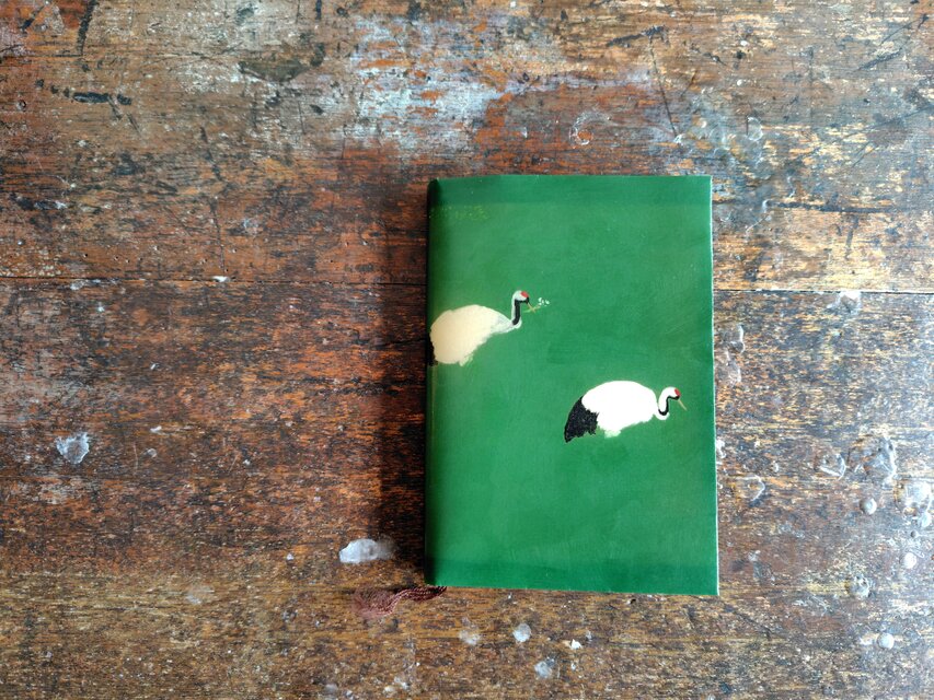 絵本なブックカバー『タンチョウ』