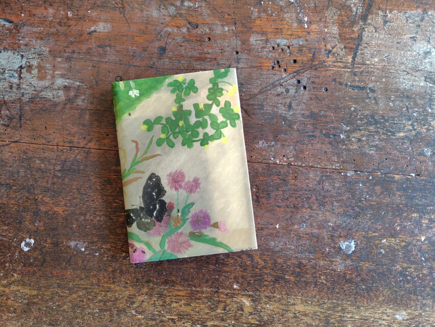 絵本なブックカバー『草花』