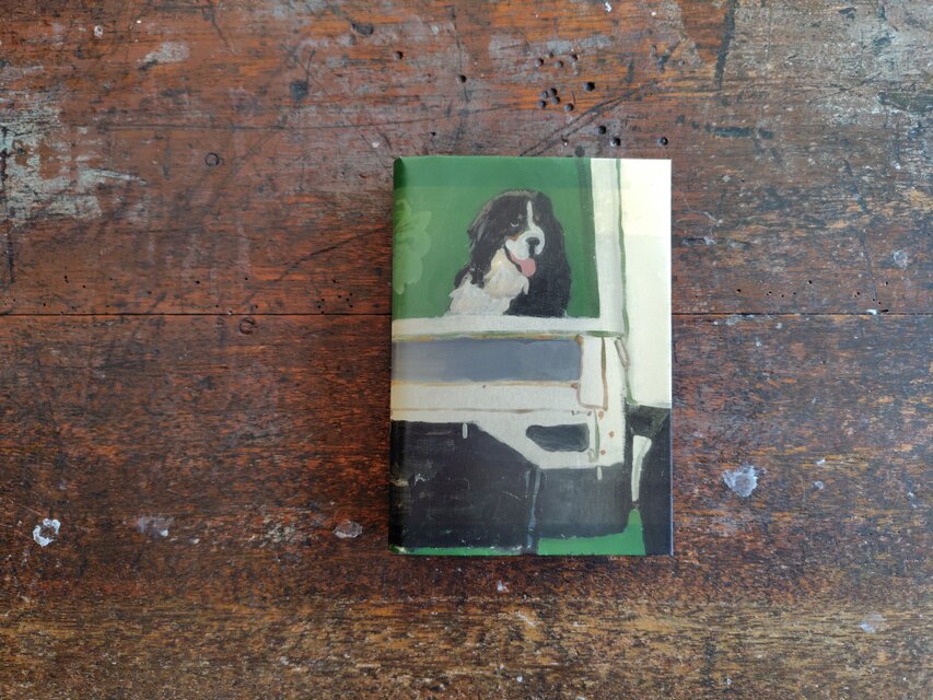 絵本なブックカバー『荷台の犬』