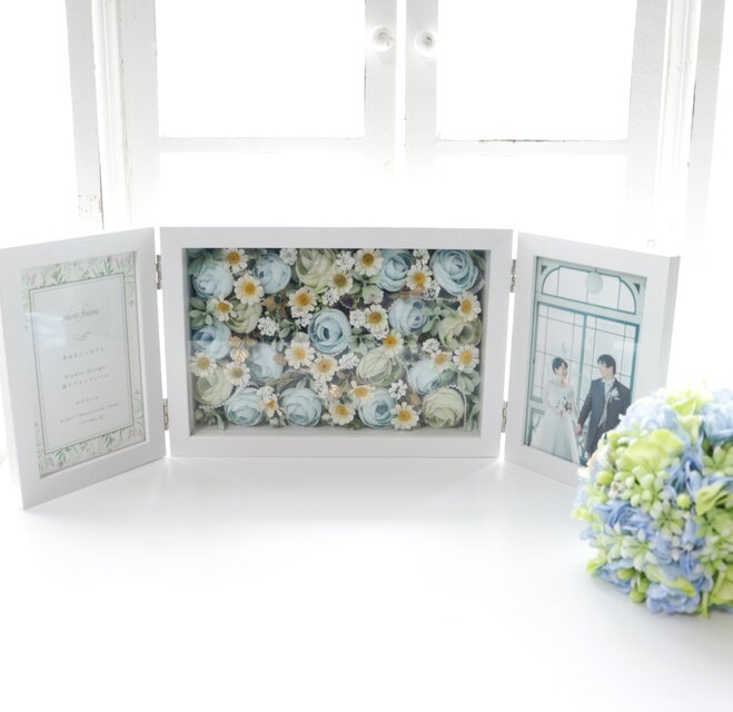 彩り フォトフレームL版　ローズブルー