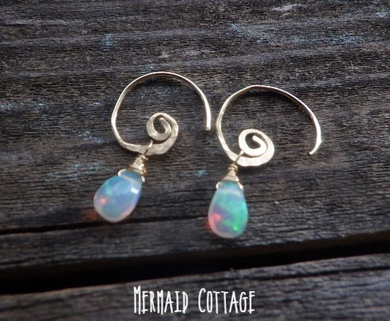 10月誕生石【宝石質】*14kgf*Swirl and Opal プレシャスオパールの