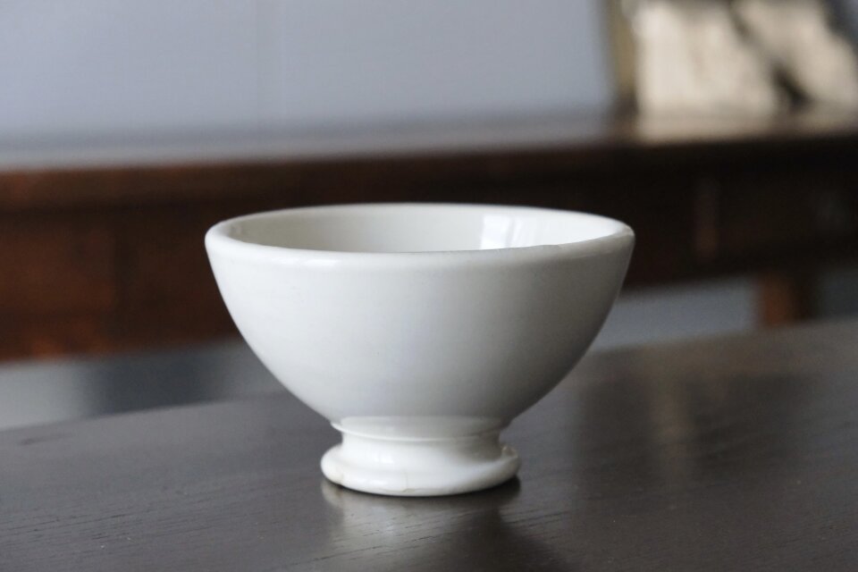 Gien ジアン 白 厚手 カフェオレ ボウル フランス アンティーク