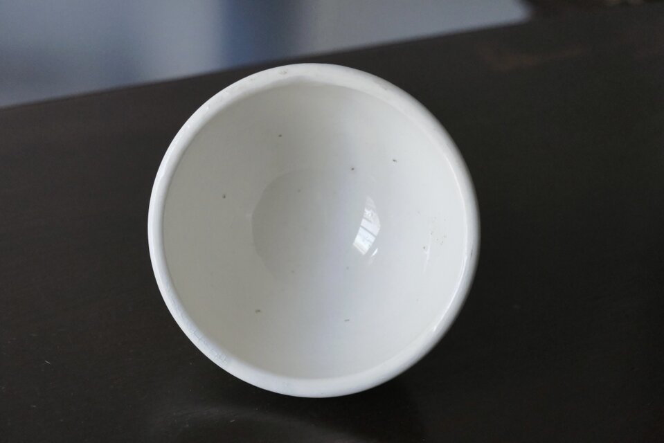 Gien ジアン 白 厚手 カフェオレ ボウル フランス アンティーク