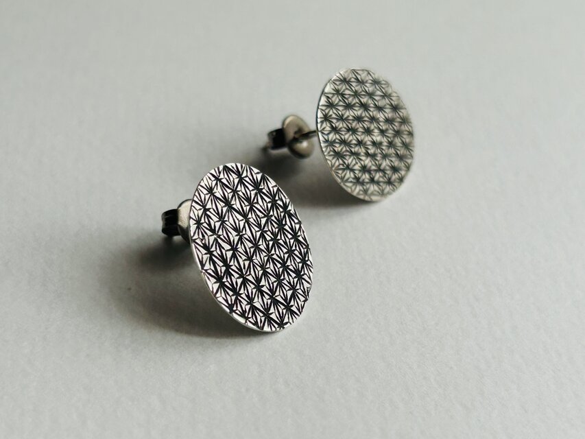 ピアス【麻の葉紋様】