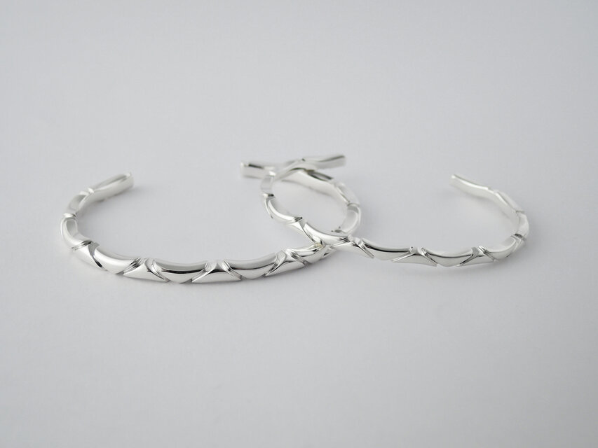 oval-lotus バングル  【695ベース】silver 925