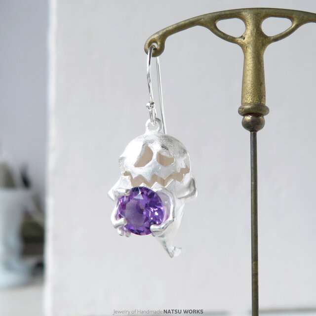 おばけのピアス / Gem and Ghost Earring 2025ハロウィン