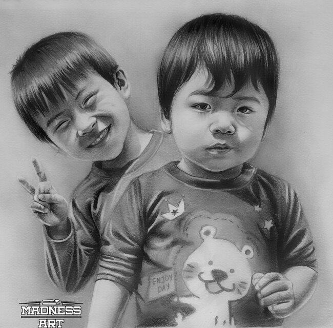 ポーランド人が描く鉛筆肖像画 | iichi 日々の暮らしを心地よくする