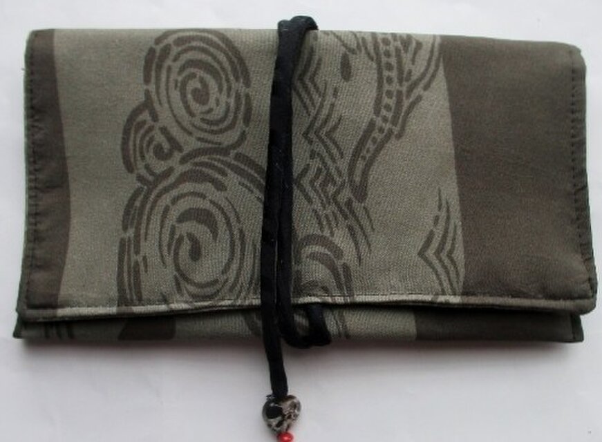 ８４６９　長襦袢で作った和風財布・ポーチ