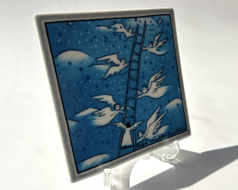 ARABIA Heljä Liukko-Sundström 天使の陶板 はしご | iichi 日々の