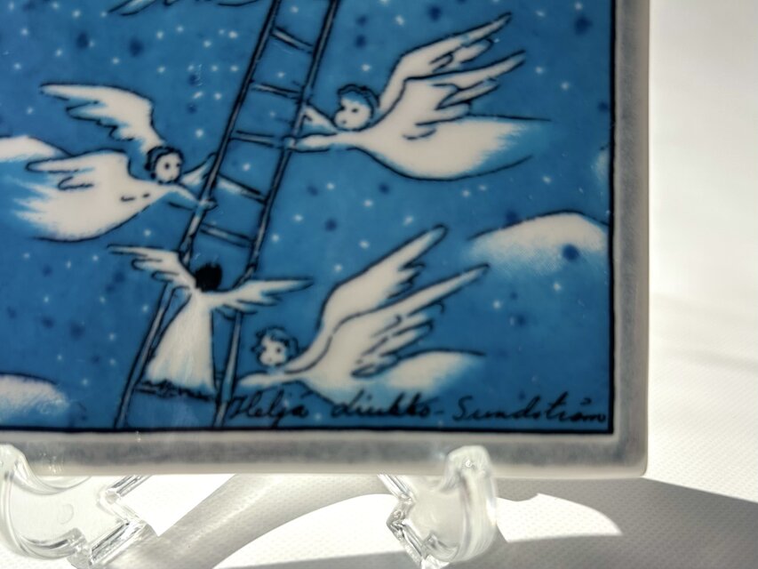 ヘルヤリウッコ天使 ARABIA Heljä Liukko-Sundström 天使の陶板 はしご | iichi 日々の