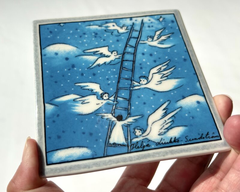 ARABIA Heljä Liukko-Sundström 天使の陶板 はしご | iichi 日々の