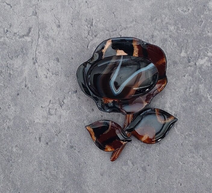 秋色バンデッドアゲートの花